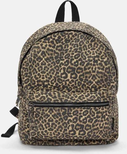 Pull & Bear - Sac Ã  dos en toile Ã  imprimÃ© lÃ©opard-Multicolore Multicolore M female - Pull&bear - Modalova