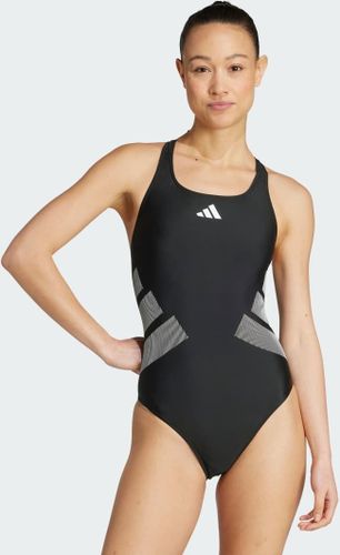Maillot 1 piÃ¨ce avec logo et dos en U - Noir/blanc Noir W34 female - Adidas Performance - Modalova