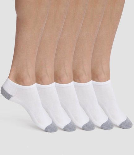 Lot de 5 paires de socquettes en coton Blanc Eco Sport - Masculin - Taille 40/45 Blanc 40/45 - Dim - Modalova