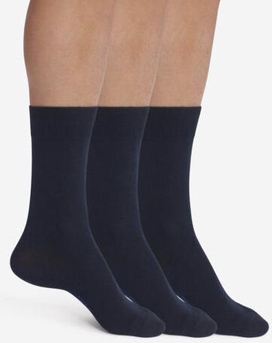 Lot de 3 paires de chaussettes Bleu Marine Coton Bleu 43/46 - Dim - Modalova