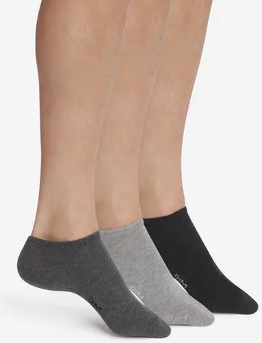 Lot de 3 paires de chaussettes courtes Anthracite Coton Gris 43/46 - Dim - Modalova