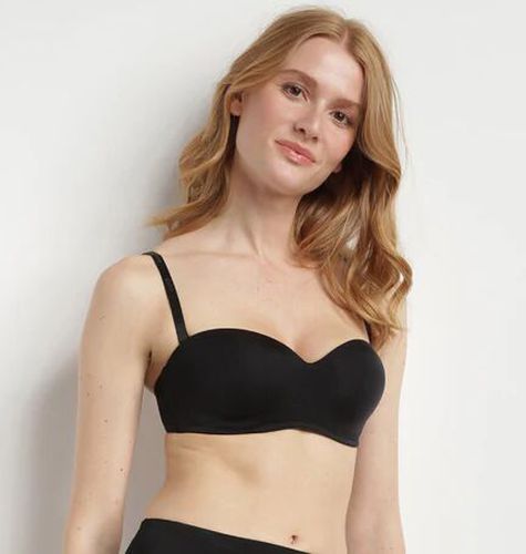 Soutien-gorge bandeau Noir sans armatures InvisiFree - Féminin - Taille 90B Noir 90B - Dim - Modalova