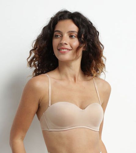 Soutien-gorge bandeau sans armatures new skin InvisiFree de Beige 95B - Dim - Modalova