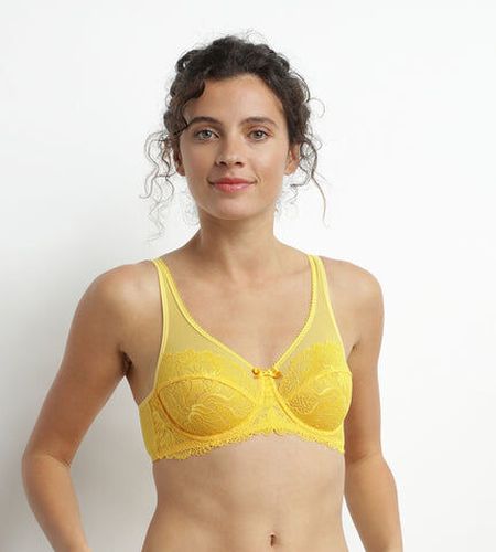 Soutien-gorge emboîtant en dentelle Jaune Generous Essentiel Jaune 105C - Dim - Modalova