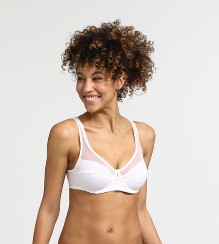 Soutien-gorge emboîtant avec armatures blanc Generous Coton Bio Blanc 105D - Dim - Modalova