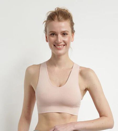 Brassière sans coutures amande chiné Sport S - Dim - Modalova