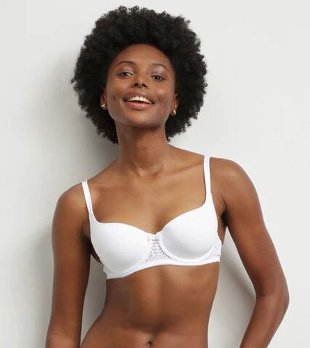 Soutien-gorge corbeille en dentelle florale recyclée Blanc Sublim - Féminin - Taille 85A Blanc 85A - Dim - Modalova