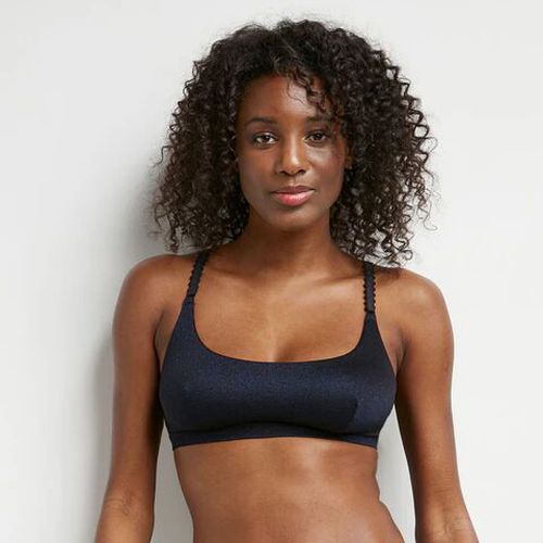 Brassière sans armatures en microfibre satinée Starlight Bleu S - Dim - Modalova