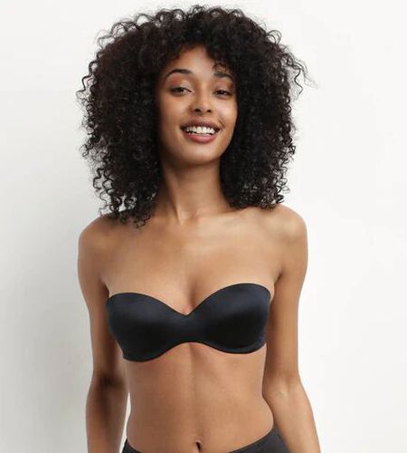 Soutien-gorge bandeau à bretelles amovibles en microfibre - Féminin - Taille 85C Noir 85C - Dim - Modalova