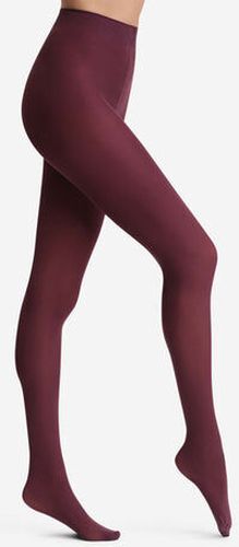 Collant opaque velouté figue 50D Violet 1/2 - Dim - Modalova