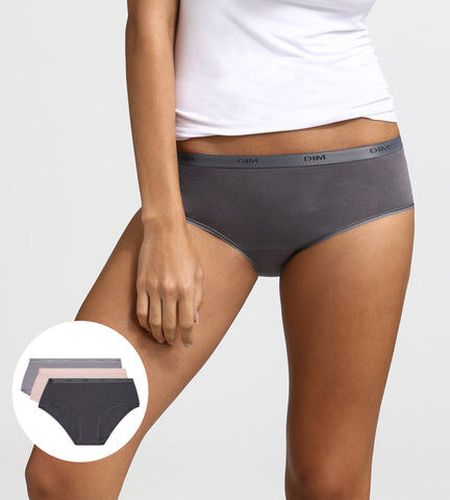 Lot de 3 boxers taupe, rose et gris Les Pockets Eco Rose 44/46 - Dim - Modalova