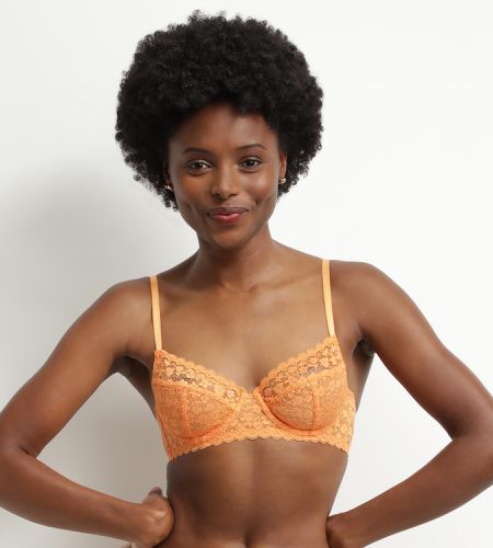 Soutien-gorge à armatures en dentelle florale Daisy lace B0E_ORANGE LUMI 100B - Dim - Modalova