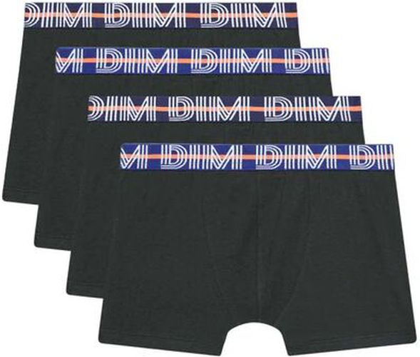 Lot de 4 boxers garçon coton stretch ceinture contrastée Eco - Masculin - Taille 12 12 - Dim - Modalova