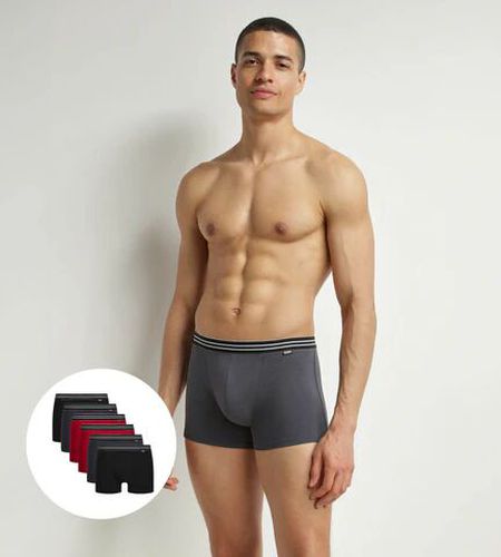 Lot de 6 boxers en coton stretch Eco - Masculin - Taille 4 4 - Dim - Modalova