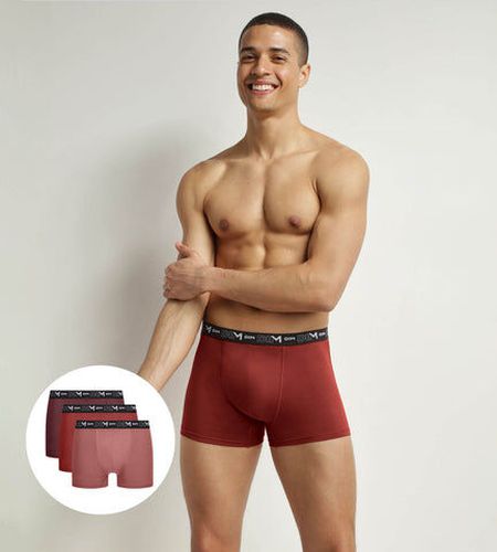 Lot de 3 boxers Terre Coton Stretch - Masculin - Taille 4 4 - Dim - Modalova