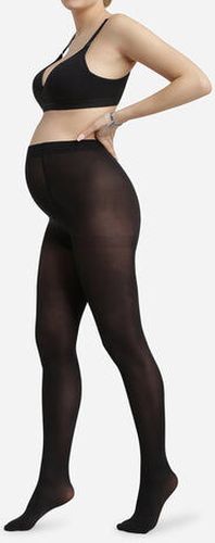 Collant de maternité opaque ceinture ultra extensible Style Mama Noir 4 - Dim - Modalova
