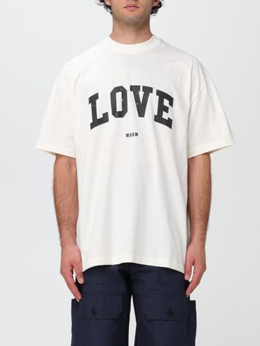 T-Shirt couleur Crème XS - Msgm - Modalova