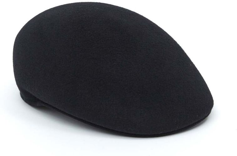 Casquette Bombée en Laine Plate Noir - Draeger - Modalova