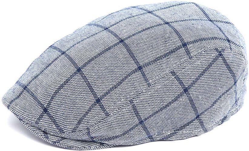 Casquette plate à carreaux - Bleue - Taille unique - Draeger - Modalova