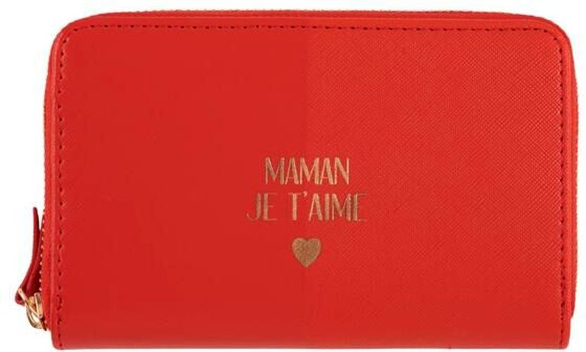 Portefeuille - Maman je t'aime - rouge - Draeger - Modalova