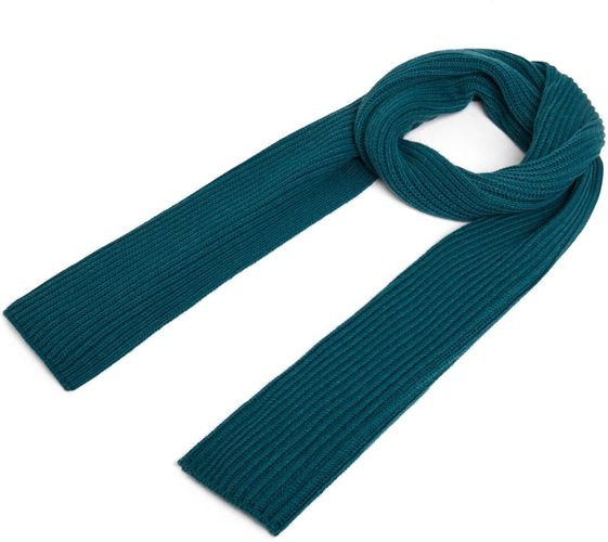 Echarpe maille cotelée - bleu canard - Draeger - Modalova