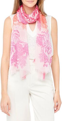 Foulard Imprimé fleurs Jouy en Coton - Rose - Draeger - Modalova