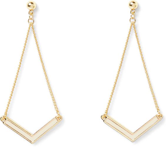 Boucles d'Oreilles pendante en V - Draeger - Modalova