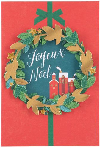 Carte de vœux Couronne de Noël - Draeger - Modalova