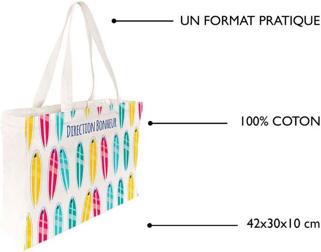 Tote Bag Coton - Plusieurs Imprimés - Draeger - Modalova