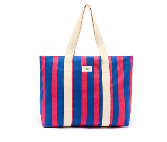 Tote Bag à Rayures Office Chic - Framboise - Draeger - Modalova