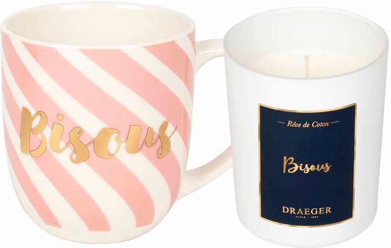 Draeger Lot Mug & Bougie " Bisous " - Draeger - Modalova