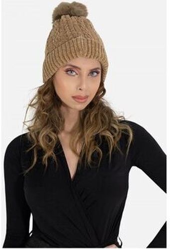 Chapeau Bonnet avec doublure polaire et pompon Beige F Beige - Kebello - Modalova
