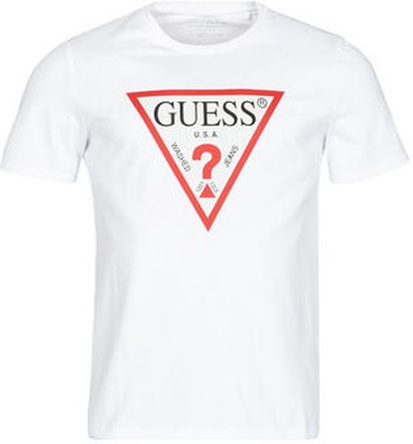 T-shirt CN SS ORIGINAL LOGO TEE Blanc - Guess - Modalova