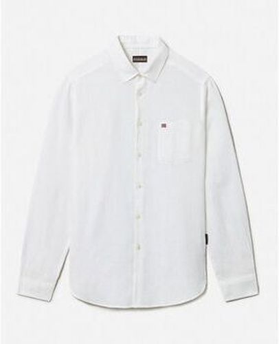 Chemise G-CRETON NP0A4G2Z-002 BRIGHT WHITE Blanc - Napapijri - Modalova