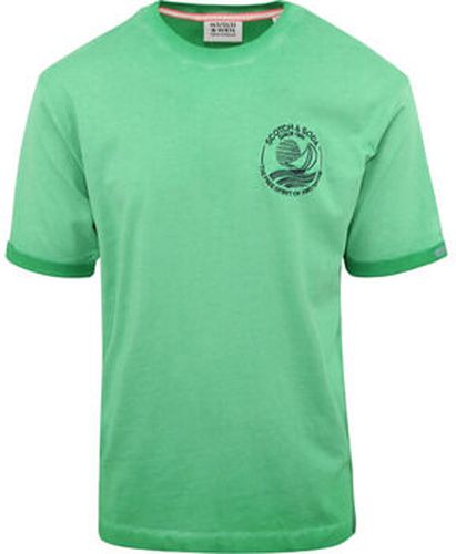 T-shirt Scotch Soda T-Shirt Logo Vert Vert - Scotch & Soda - Modalova