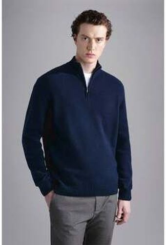 Sweat-shirt Pull demi zip marine en laine Bleu - Paul & Shark - Modalova