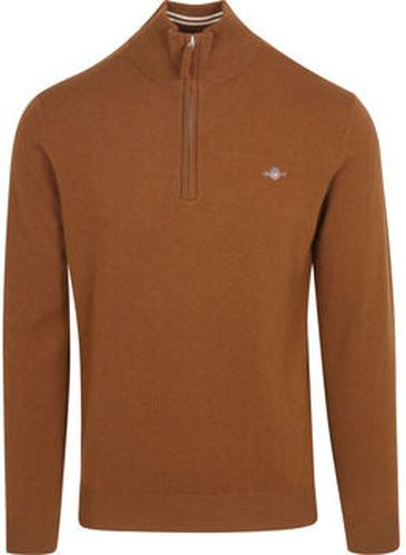 Sweat-shirt Half Zip Pull Laine D'Agneau Marron Marron - Gant - Modalova