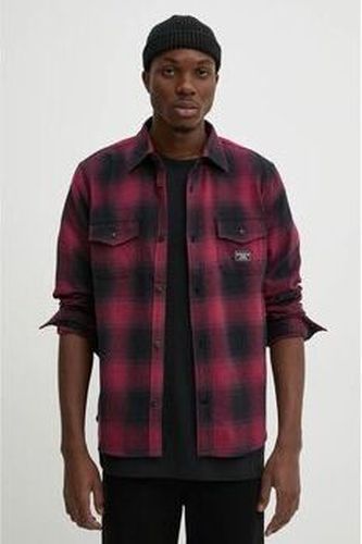 Chemise M4BH64 WGMH1 POCKET SHIRT-LC55 RED/BLACK Rouge - Guess - Modalova