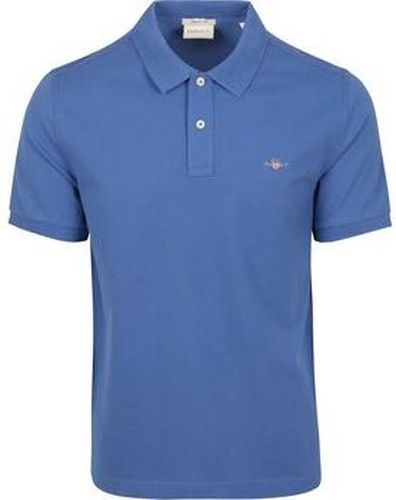 T-shirt Shield Piqué Polo Bleu Cobalt Bleu - Gant - Modalova