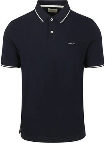 T-shirt Tipping Piqué Polo Marine Bleu - Gant - Modalova