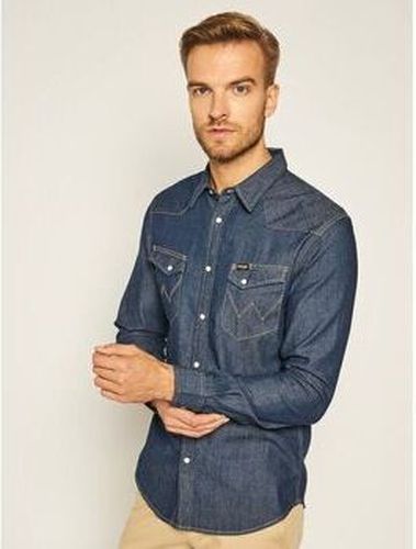 Chemise 112130116 WESTERN-DENIM DARK BLUE Noir - Wrangler - Modalova