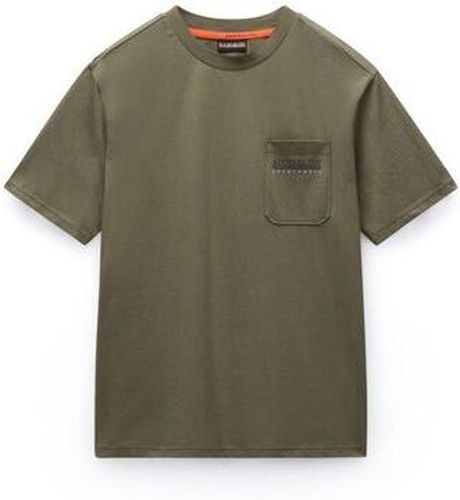 T-shirt S-FANES NP0A88SE-G0A1 TEAL LEAF Vert - Napapijri - Modalova