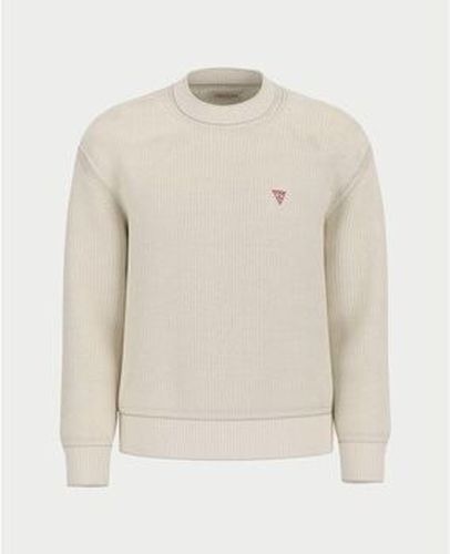 Pull Pull long col rond Jeans Blanc - Guess - Modalova