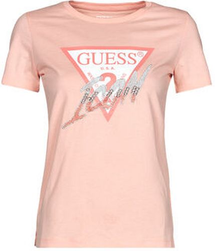 T-shirt Guess SS CN ICON TEE Rose - Guess - Modalova