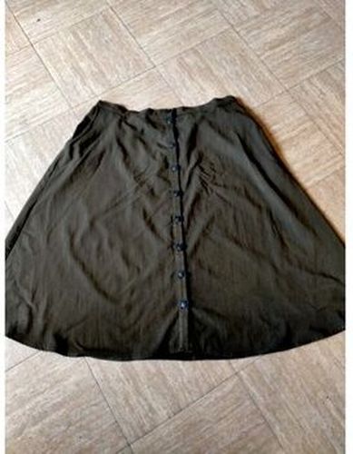 Jupes Jupe midi en coton Kaki - Monoprix - Modalova