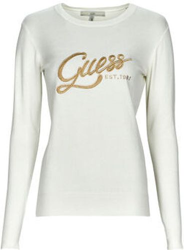 Sweat-shirt LS EDIE RN TONAL LOGO SWTR Blanc - Guess - Modalova