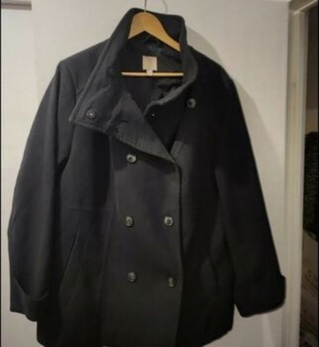 Manteau ; Caban lainage H amp;M Noir - H&M - Modalova