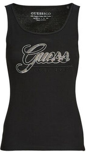 Debardeur TANK SCRIPT TOP Noir - Guess - Modalova