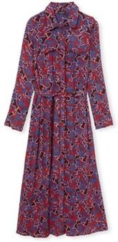 Robe by - Robe chemisier fendue côtés Rouge - Daxon - Modalova