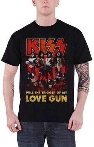 T-shirt Kiss Love Gun Noir - KISS - Modalova